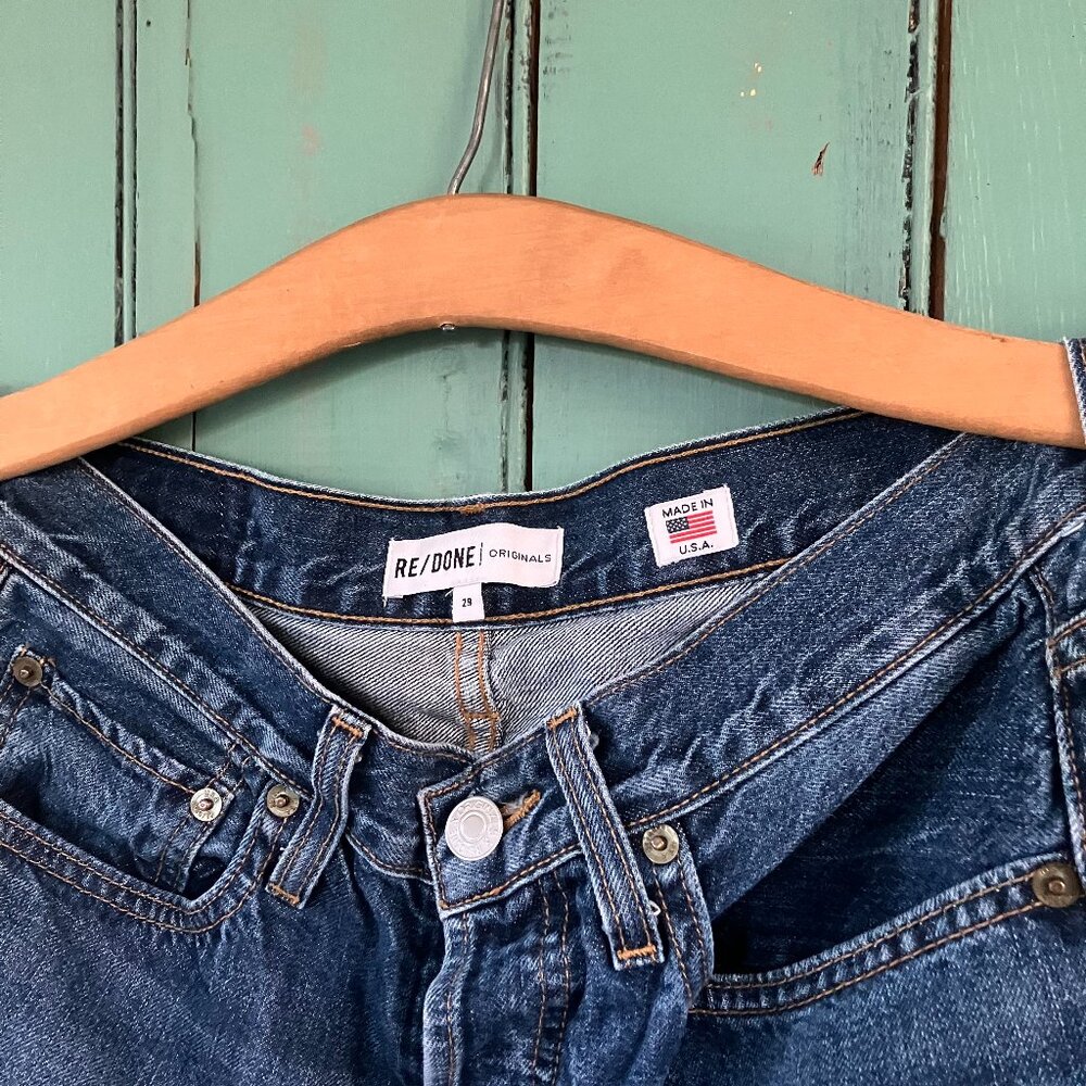 RE/DONE Button-Fly Slim-Fit Jeans